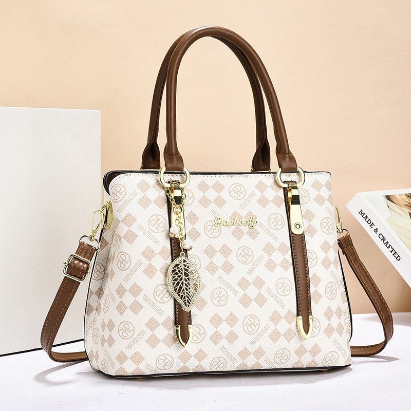 Asymmetric Monogram Women's Handbag with Heart Charm Prime 122 - Image 3