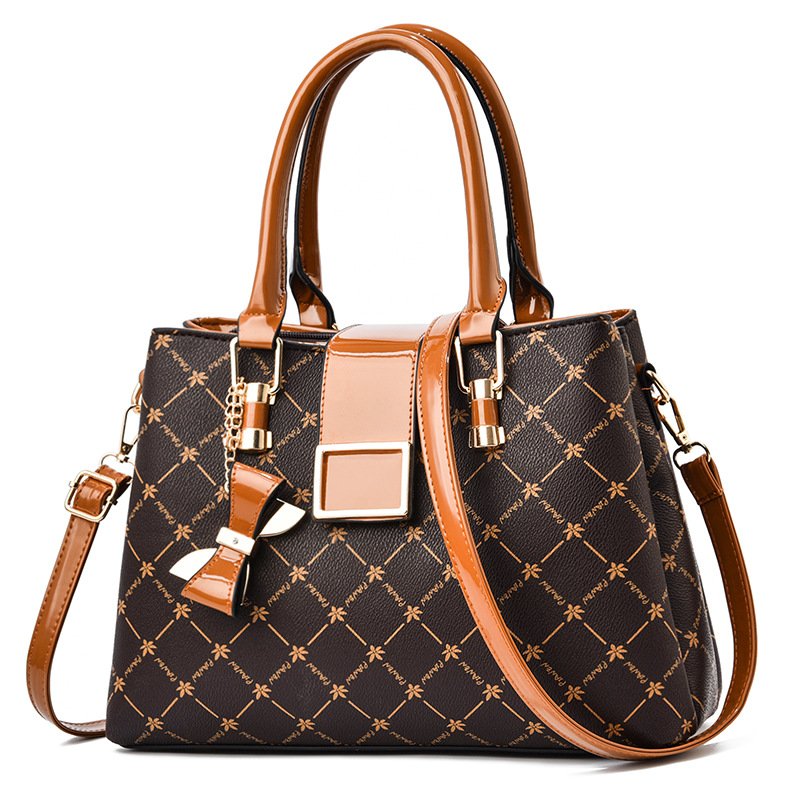 Premium Women’s Monogram Handbag – Elegant Floral Pattern Satchel & Shoulder Bag Prime 125 - Image 6