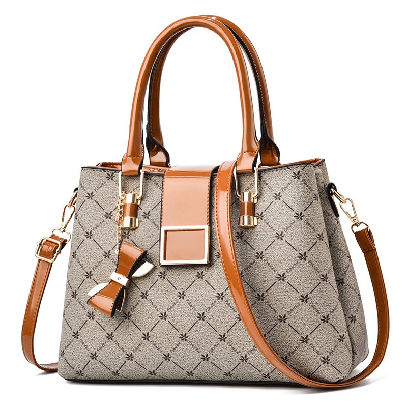 Premium Women’s Monogram Handbag – Elegant Floral Pattern Satchel & Shoulder Bag Prime 125 - Image 2