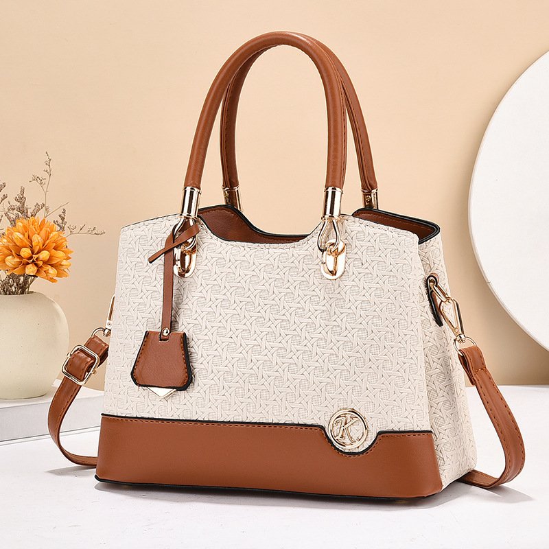 Premium Women’s Woven Texture Handbag – Elegant Leather Tote & Shoulder Bag Prime 128 - Image 3