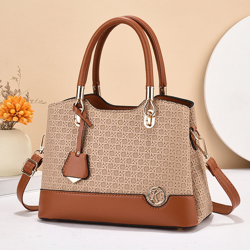 Premium Women’s Woven Texture Handbag – Elegant Leather Tote & Shoulder Bag Prime 128 - Image 2