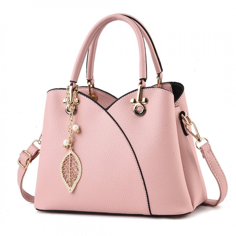 Premium Women’s Leaf Charm Handbag – Elegant Textured Leather Shoulder & Crossbody Bag Prime 129 - Image 2