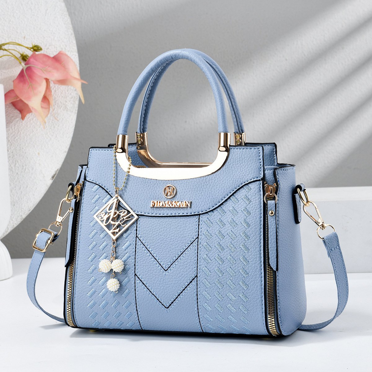 Women’s Metallic-Trim Top-Handle & Crossbody Handbag Collection Prime 137 - Image 2