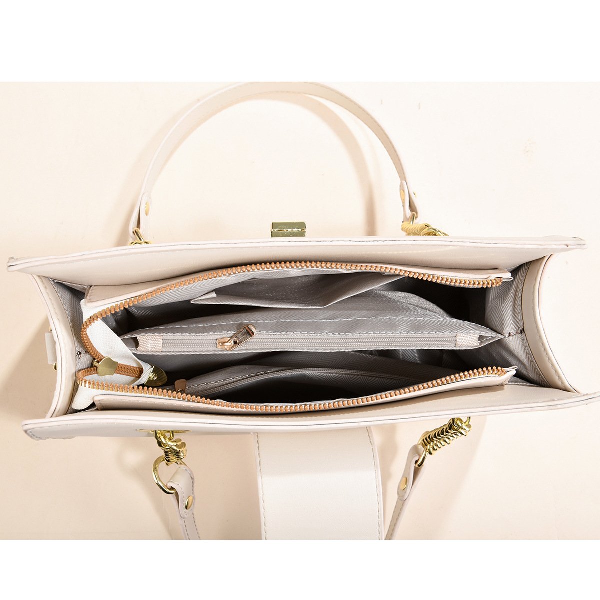 Women’s Jacquard Brocade Crane Pattern Top-Handle & Crossbody Shoulder Bag Prime 154 - Image 4